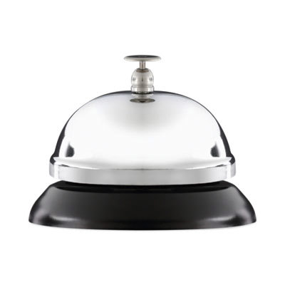 Desktop Kits; Organizer Type: Desktop Call Bell ; Color: Black ; Material: Steel ; Overall Depth: 3.38 ; Overall Width: 3.38 ; Overall Height: 3.38in